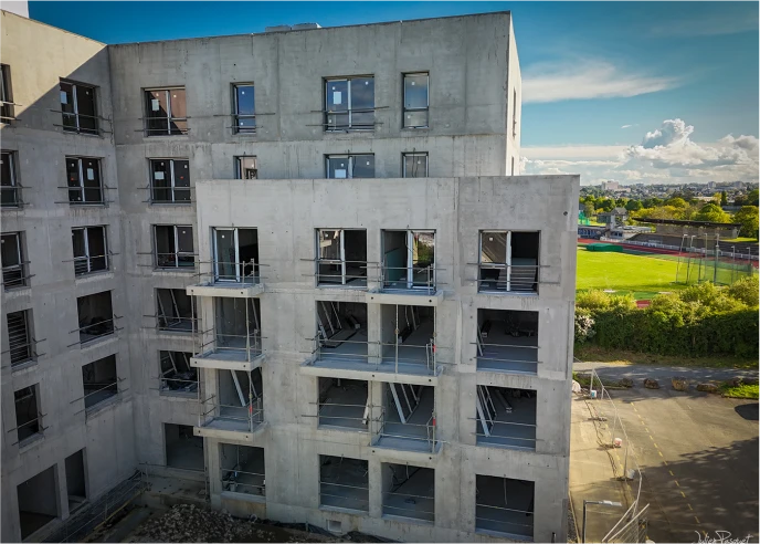 Entreprise Planchais Gros Oeuvre A Vitre Notre Nouvelle Realisation Sur Le Campus Universitaire De Laval ALPHA – 93 Logements Etudiants 1